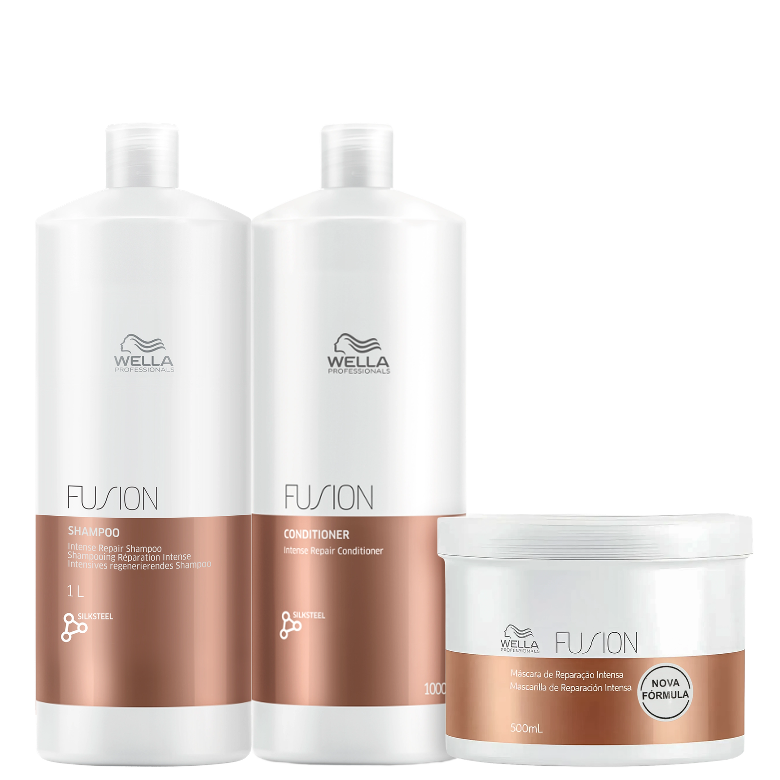Kit Wella Professionals Fusion Trio Salão (3 Produtos)