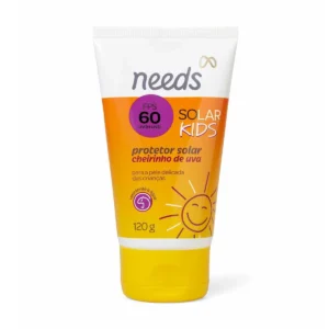 Protetor Solar Infantil Needs Solar Kids FPS 60 Aroma Uva 120g