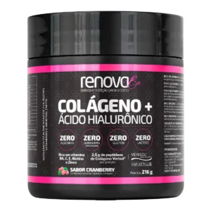 Colágeno + Ácido Hialurônico Renova Be Sabor Cranberry 216g