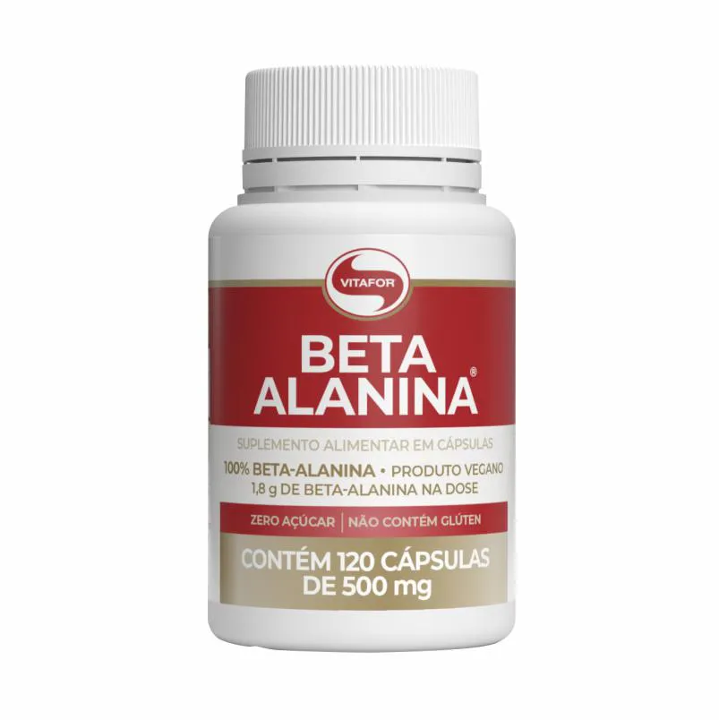 Beta Alanina 500mg Vitafor 120 cápsulas