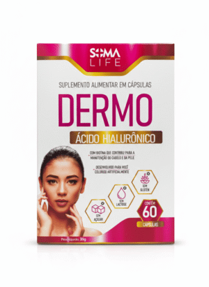 Suplemento Alimentar Dermo Ácido Hialurônico 150mg + Biotina SomaLife 60 cápsulas